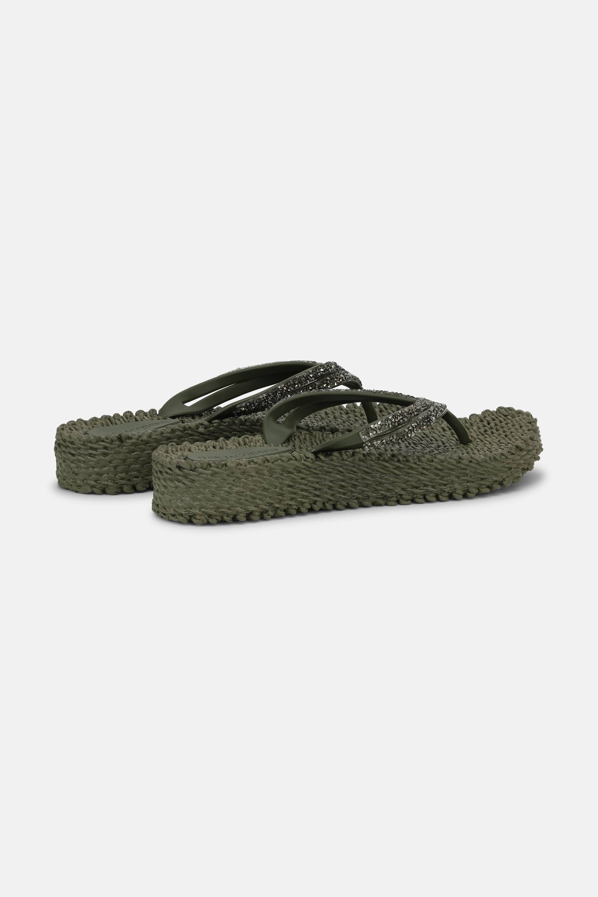 Platform Flip-flops Glitrende Steiner - Army